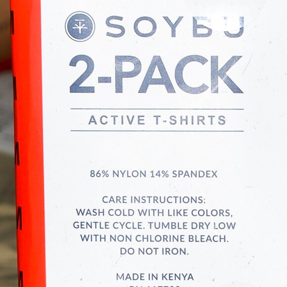 SOYBU  2-PACK  ACTIVE T-SHIRTS  COOLING  4-WAY STRET - Picture 4 of 6